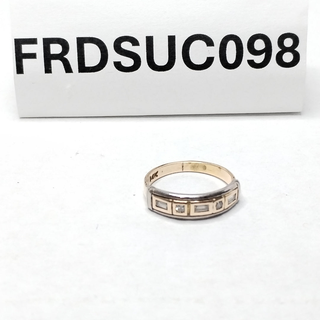 ANILLITO ORO COMBINADO 14 K 3.3 GRMS (SEMINUEVO)