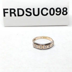 ANILLITO ORO COMBINADO 14 K 3.3 GRMS (SEMINUEVO)