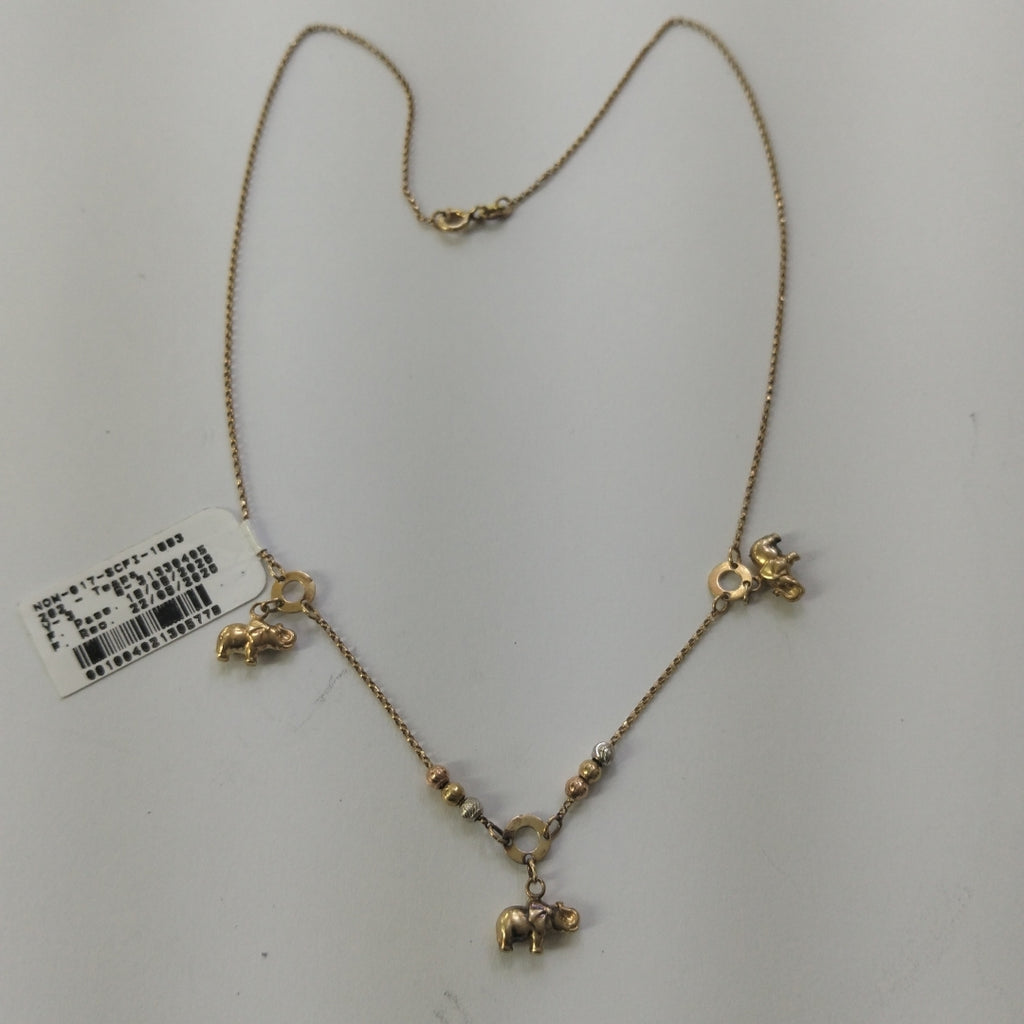 CADENA ORO COMBINADO 14 K 3.4 GRMS (SEMINUEVO)