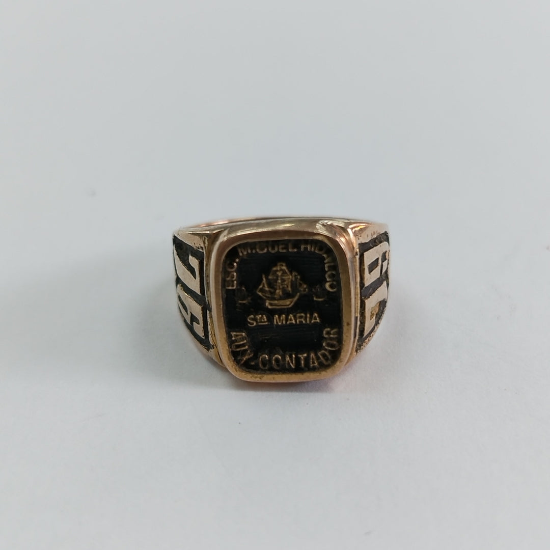 ANILLO DE GRADUACIÓN ORO 8 K 5,70 GRMS (SEMINUEVO)