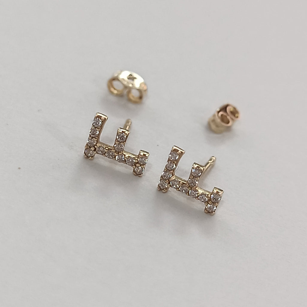 ARETES PAR ORO 14 K 0.8 GRMS (SEMINUEVO)