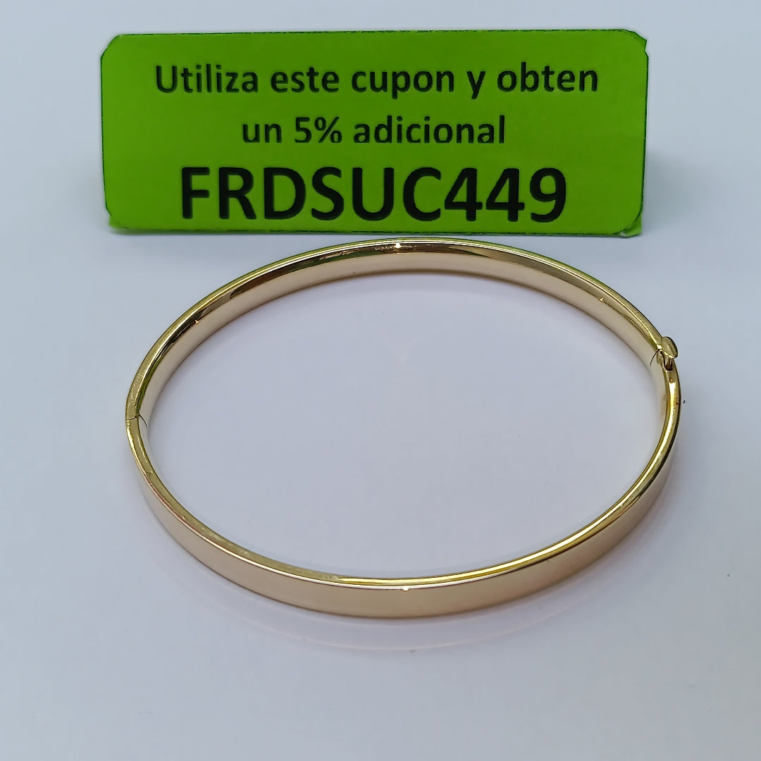 PULSERA RIGIDA ORO 14 K 6,10 GRMS (SEMINUEVO)