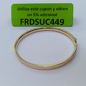 PULSERA RIGIDA ORO 14 K 6,10 GRMS (SEMINUEVO)