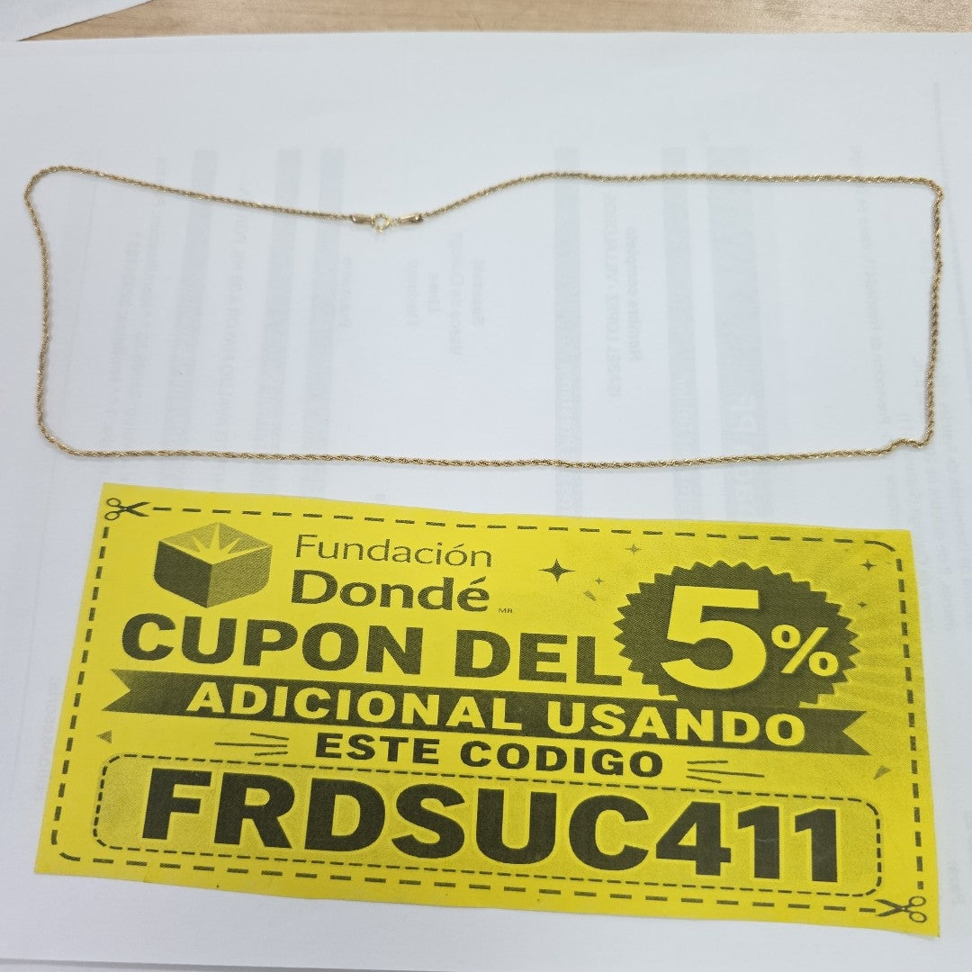 CADENA ORO 10 K 1,40 GRMS (SEMINUEVO)