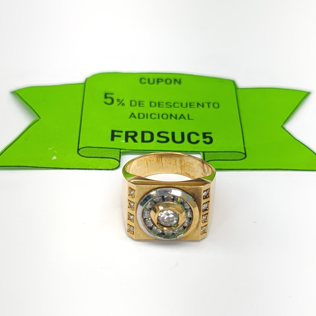 ANILLO ORO 14 K 9,60 GRMS (SEMINUEVO)