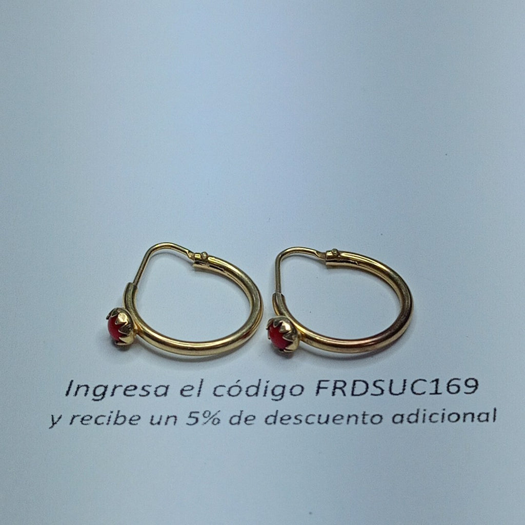 ARRACADAS PAR ORO 10 K 1.4 GRMS (SEMINUEVO)