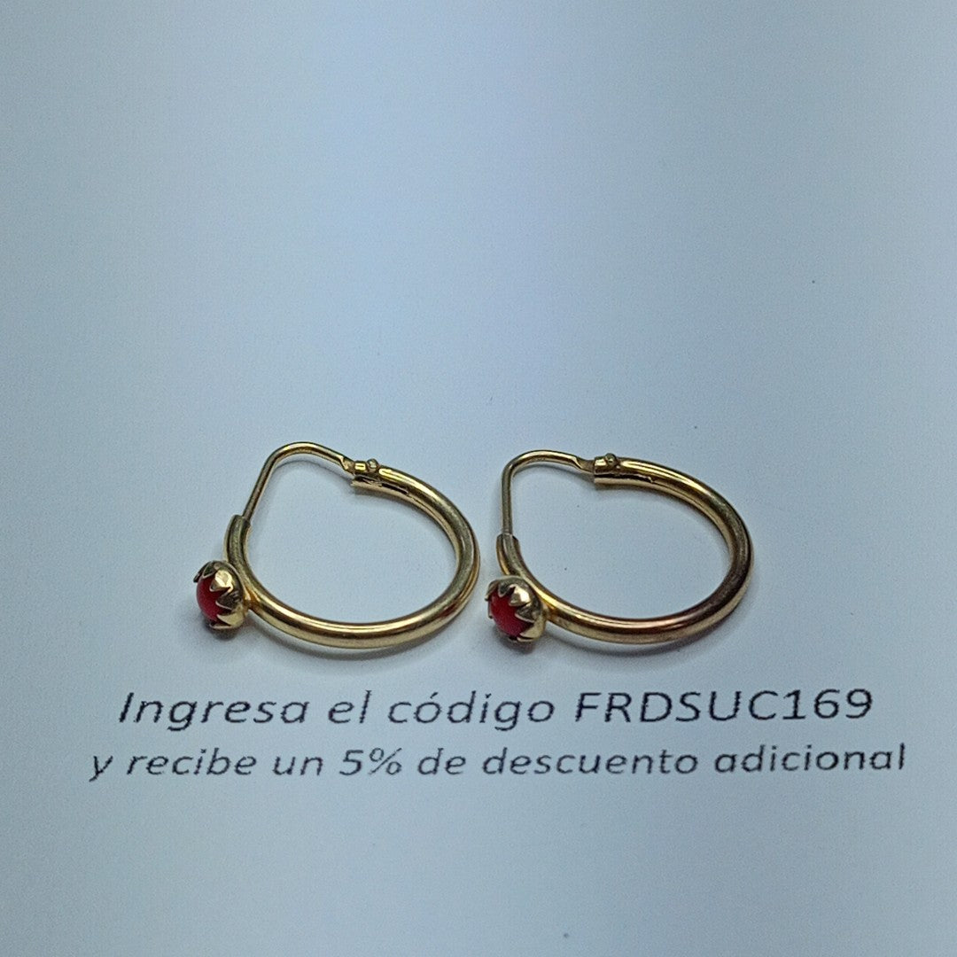 ARRACADAS PAR ORO 10 K 1.4 GRMS (SEMINUEVO)
