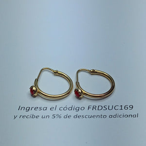 ARRACADAS PAR ORO 10 K 1.4 GRMS (SEMINUEVO)