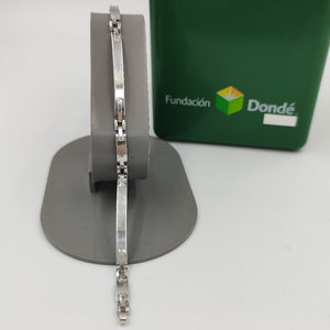 PULSERA ORO BLANCO 14 K 5,40 GRMS (SEMINUEVO)