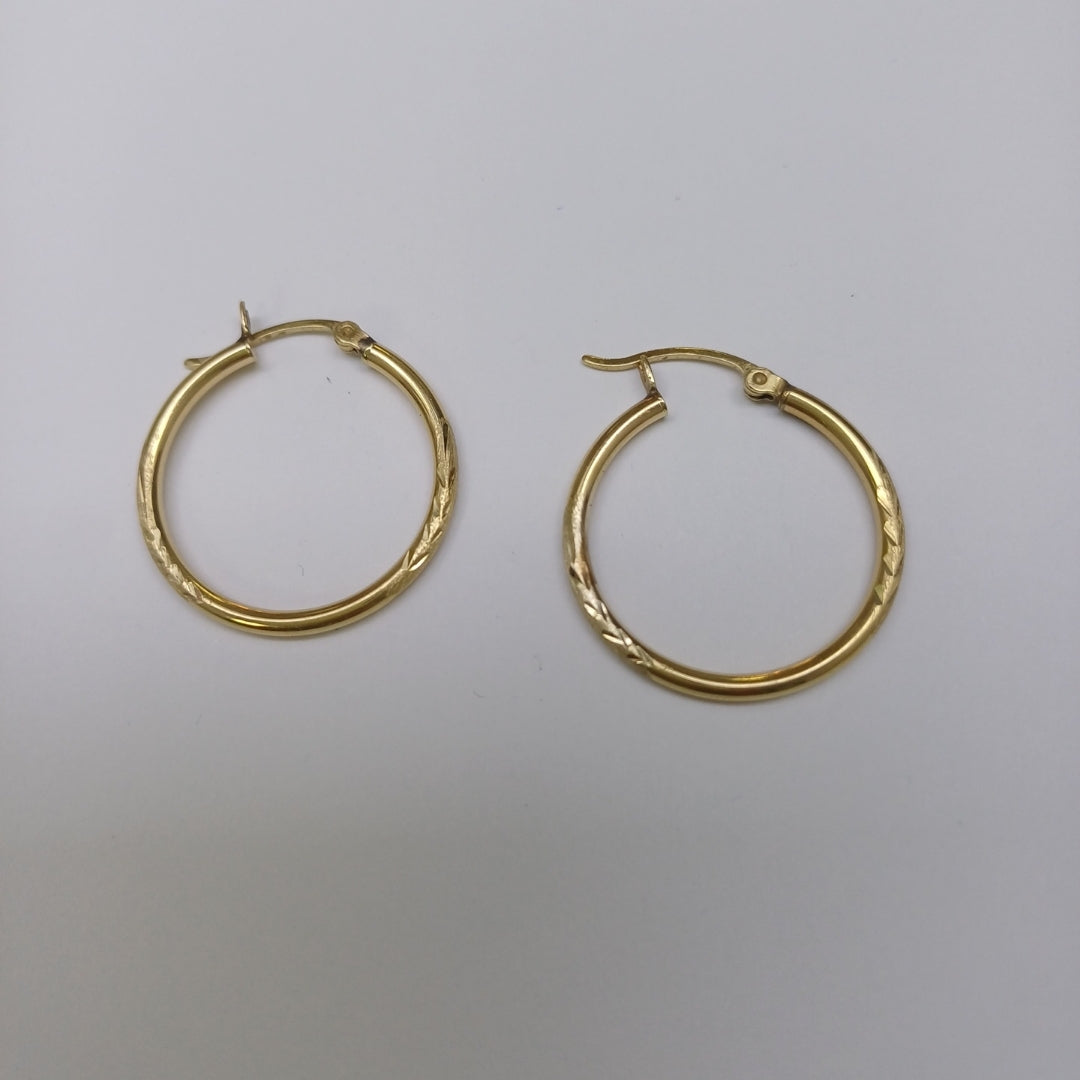 ARRACADAS PAR ORO 14 K 1.6 GRMS (SEMINUEVO)
