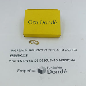 ARETES PAR ORO 10 K 0.6 GRMS (SEMINUEVO)