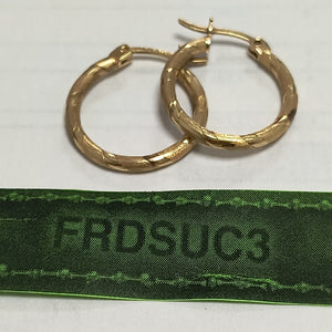 ARRACADAS PAR ORO 14 K 2 GRMS (SEMINUEVO)