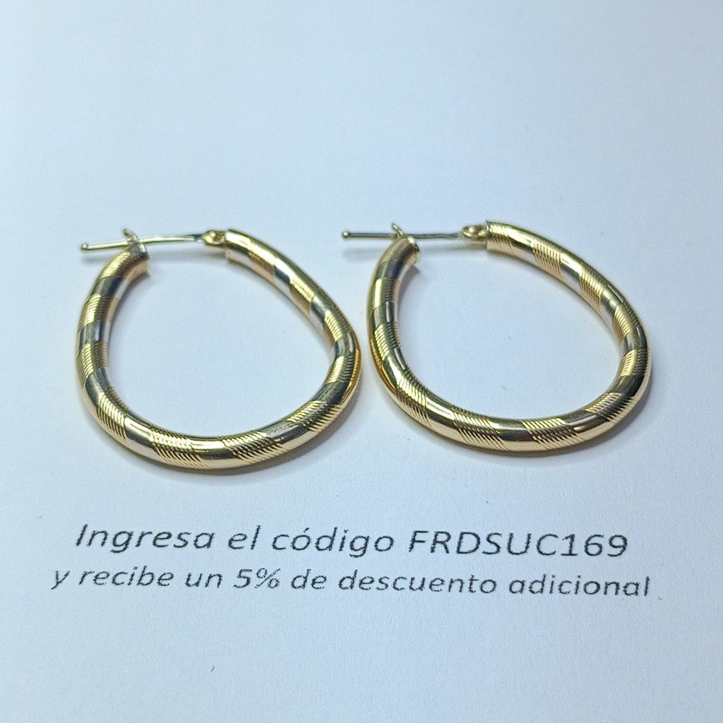 ARRACADAS PAR ORO 14 K 4.2 GRMS (SEMINUEVO)