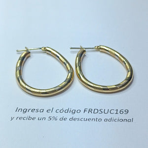 ARRACADAS PAR ORO 14 K 4.2 GRMS (SEMINUEVO)