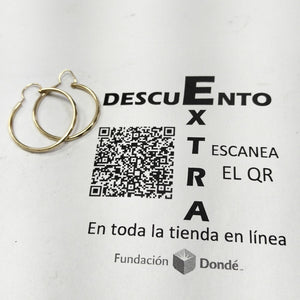 ARRACADAS PAR ORO 14 K 1.3 GRMS (SEMINUEVO)