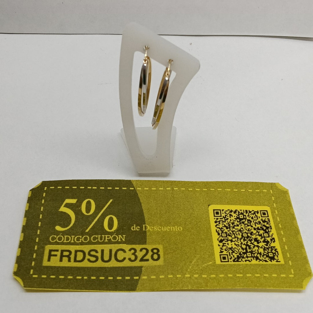 ARRACADAS PAR ORO 14 K 2.7 GRMS (SEMINUEVO)