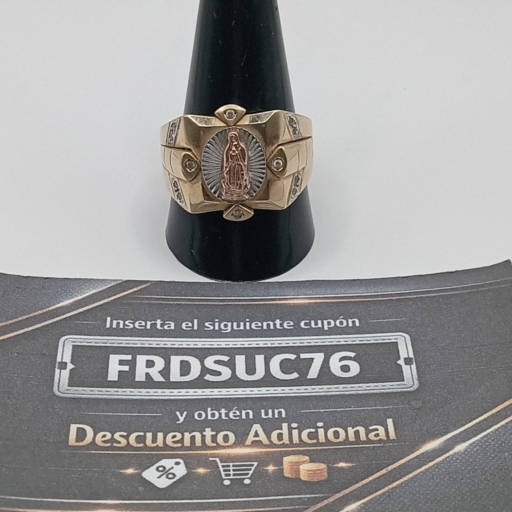 ANILLO ORO,ORO COMBINADO 10 K 9,80 GRMS (SEMINUEVO)