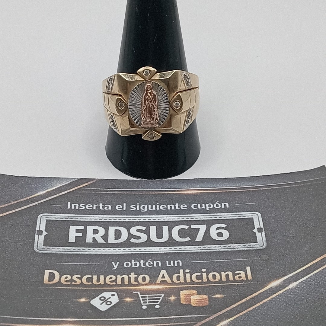 ANILLO ORO,ORO COMBINADO 10 K 9,80 GRMS (SEMINUEVO)