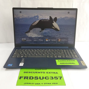 LAPTOP LENOVO IDEAPAD SLIM 3 15IRU8 (2023) 512 GB SSD 8 GB RAM (SEMINUEVO)