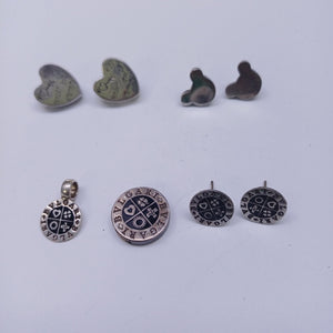 ARETES PAR, DIJE PLATA 16.1 GRMS (SEMINUEVO)