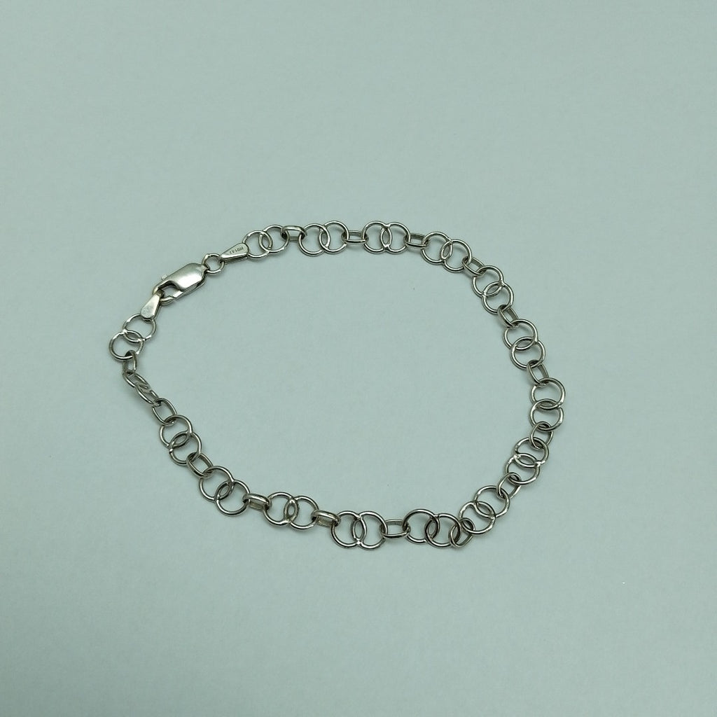 PULSERA ORO, ORO BLANCO 10 K 3.5 GRMS (SEMINUEVO)