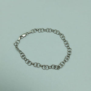 PULSERA ORO, ORO BLANCO 10 K 3.5 GRMS (SEMINUEVO)