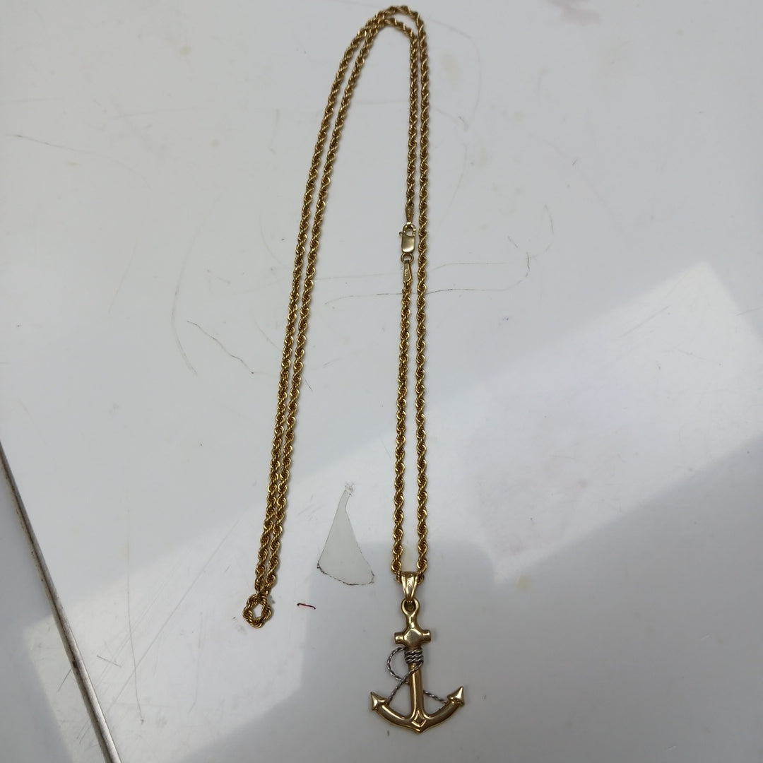 CADENA,DIJE ORO 14 K 4,40 GRMS (SEMINUEVO)