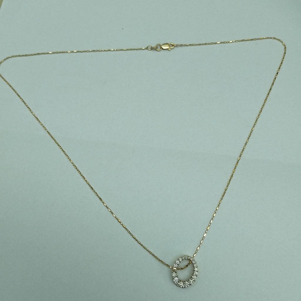 DIJE, GARGANTILLA ORO 14 K 3.8 GRMS (SEMINUEVO)