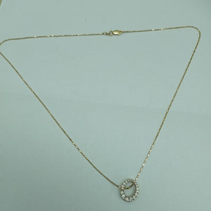 DIJE, GARGANTILLA ORO 14 K 3.8 GRMS (SEMINUEVO)
