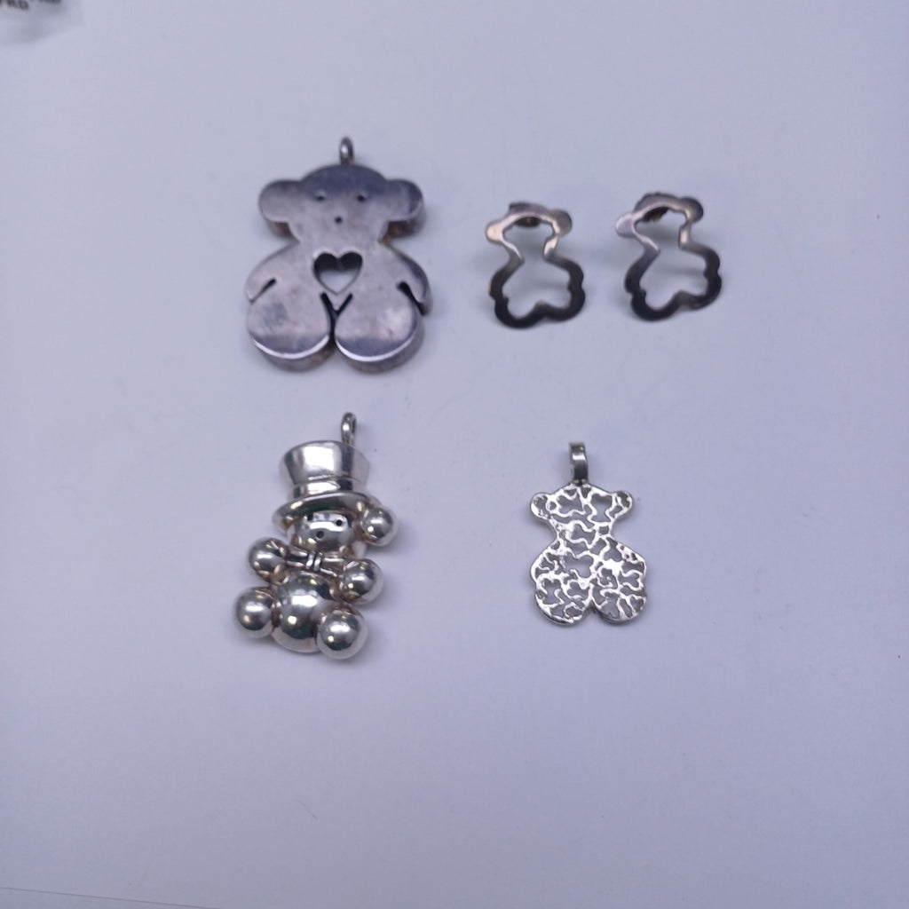 ARETES PAR, DIJE PLATA 26.2 GRMS (SEMINUEVO)