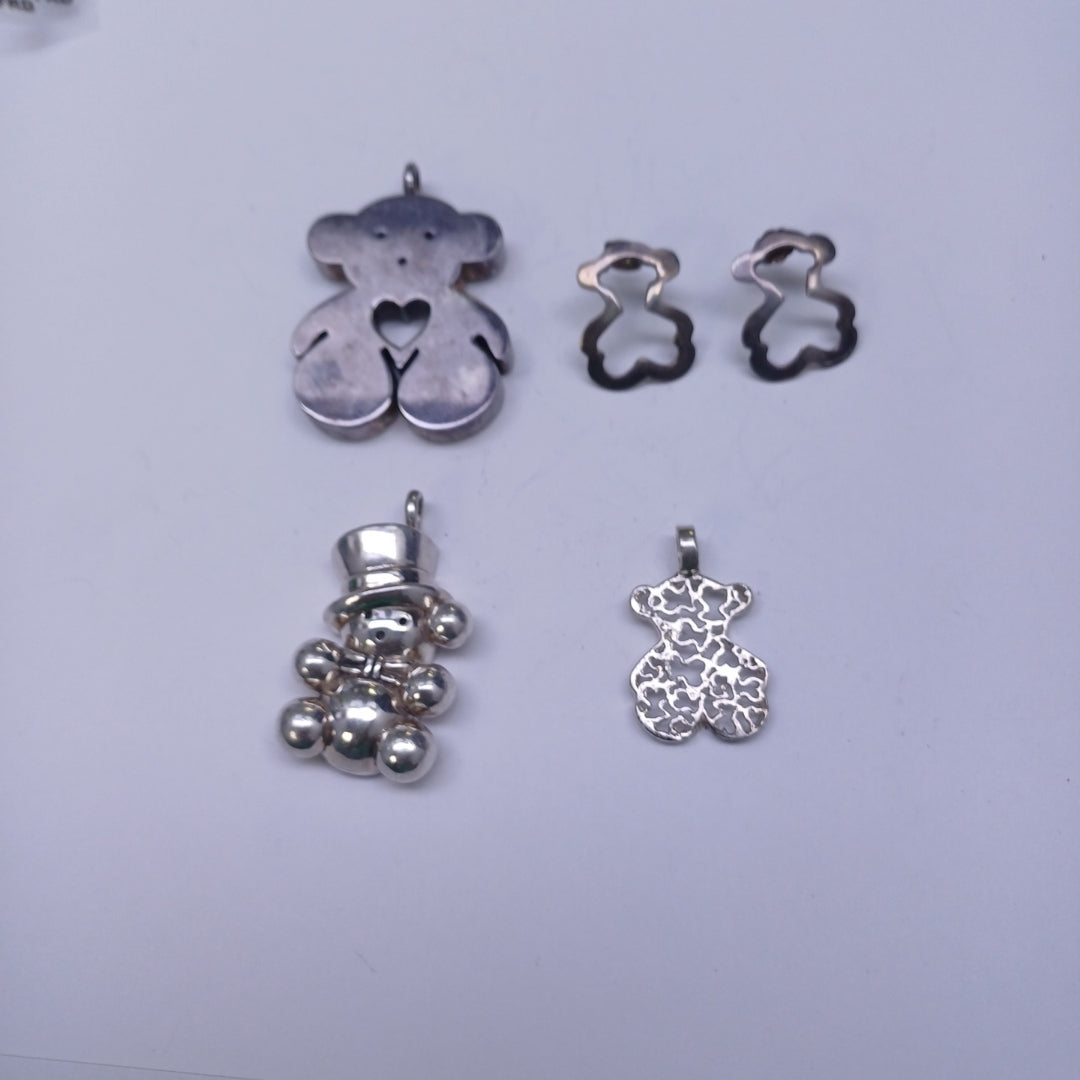 ARETES PAR, DIJE PLATA 26.2 GRMS (SEMINUEVO)