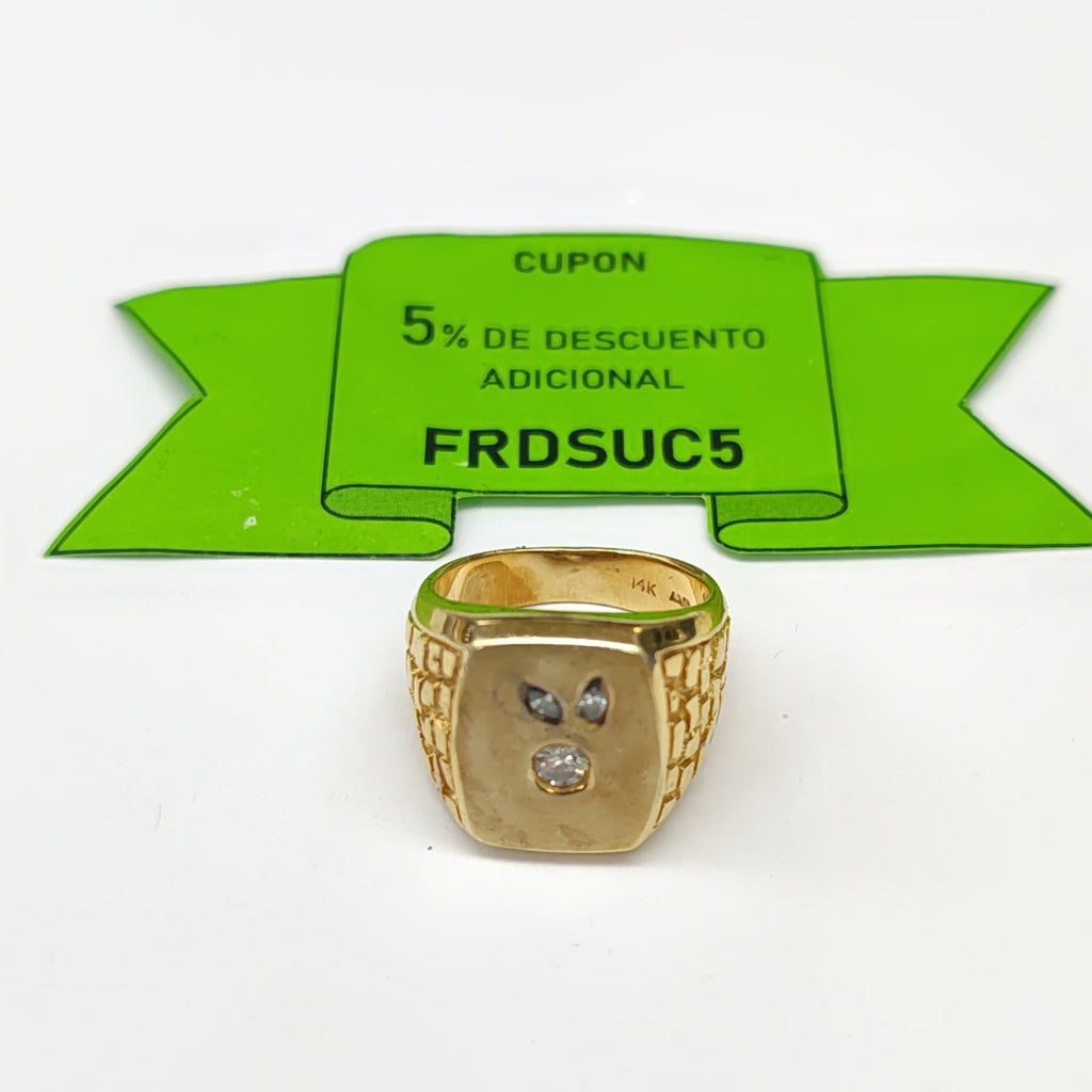 ANILLO ORO 14 K 16,20 GRMS (SEMINUEVO)