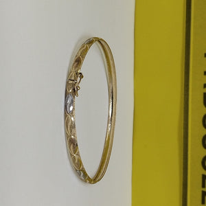 PULSERA RIGIDA ORO COMBINADO,RODIADO 14 K 4,30 GRMS (SEMINUEVO)