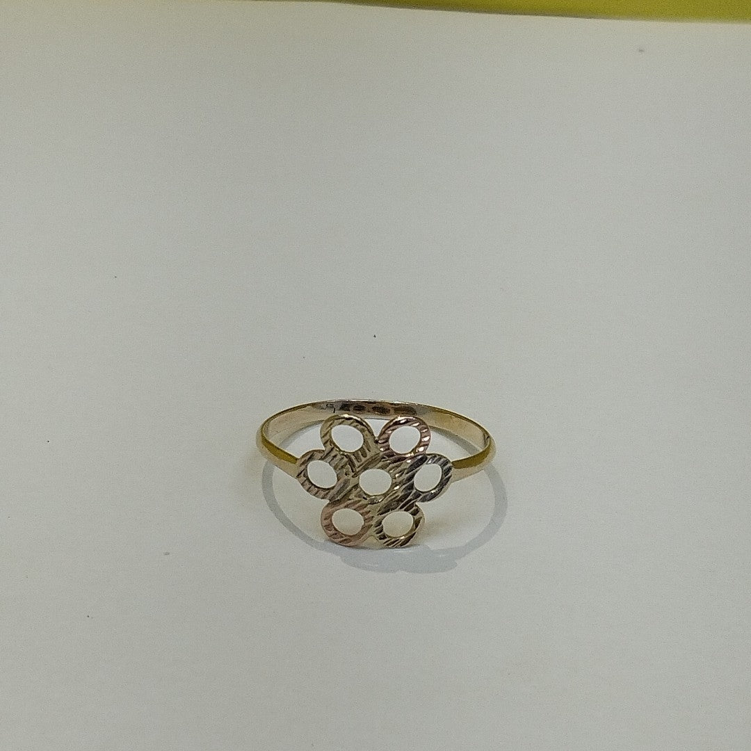 ANILLITO ORO COMBINADO 10 K 1,50 GRMS (SEMINUEVO)