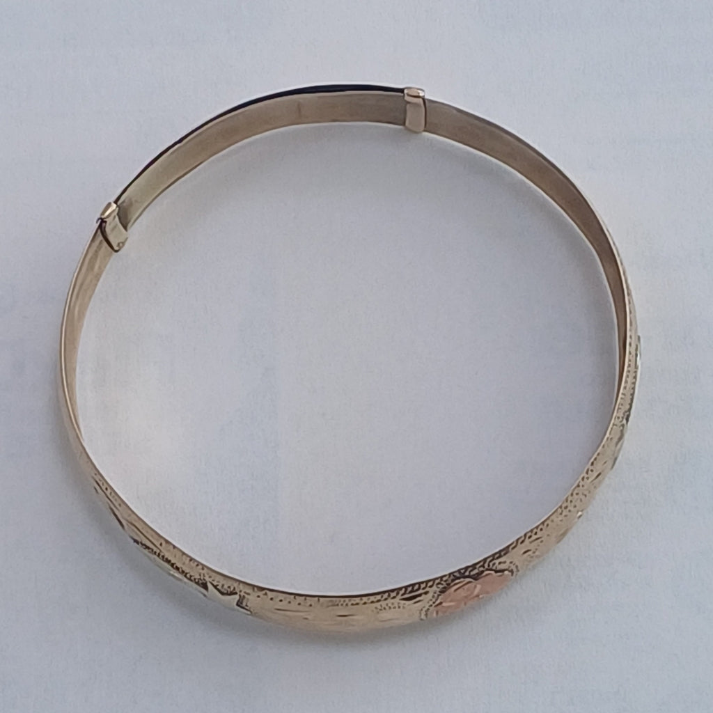 PULSERA RIGIDA ORO 10 K 8.6 GRMS (SEMINUEVO)