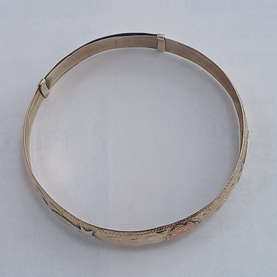 PULSERA RIGIDA ORO 10 K 8.6 GRMS (SEMINUEVO)