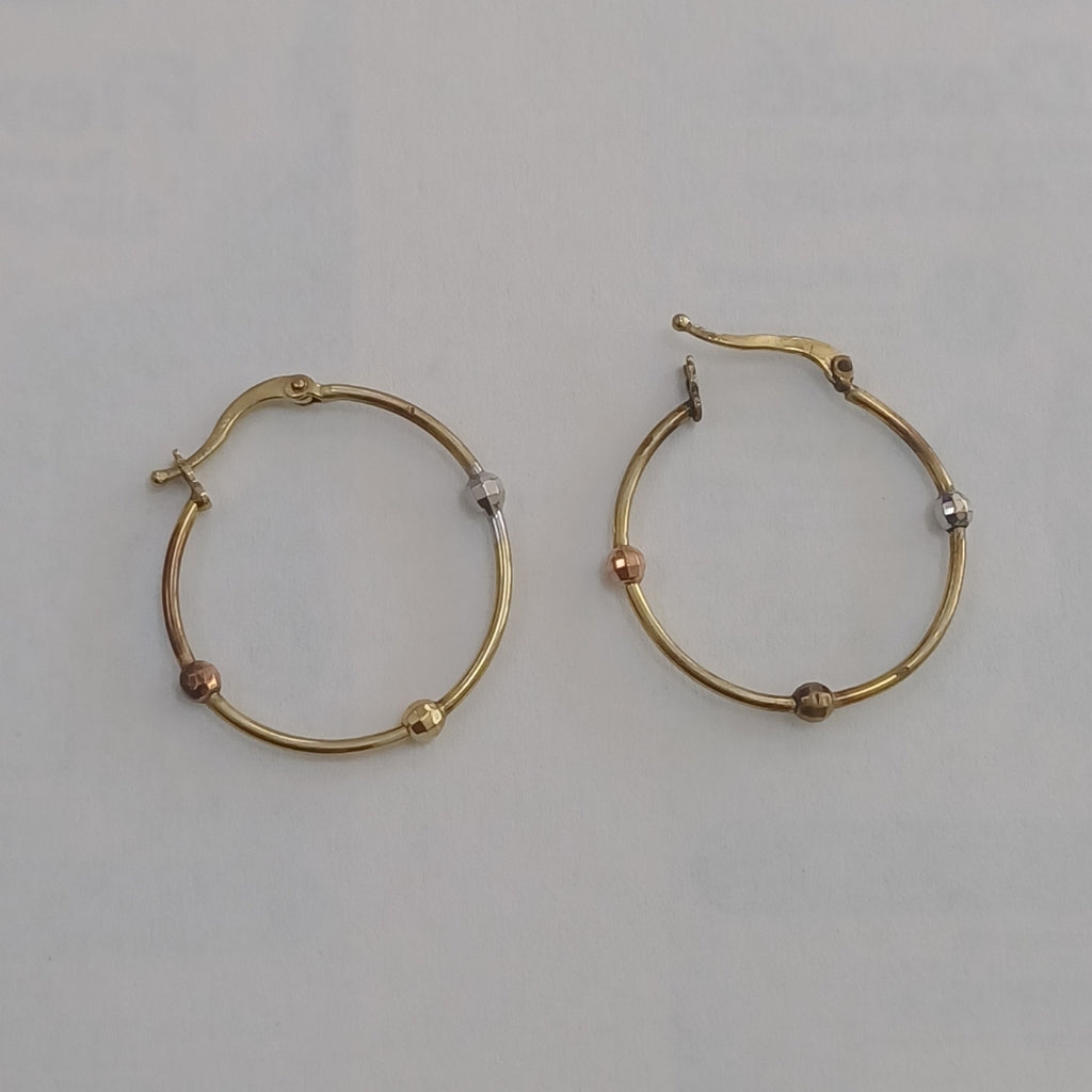 ARRACADAS PAR ORO 10 K 1.5 GRMS (SEMINUEVO)