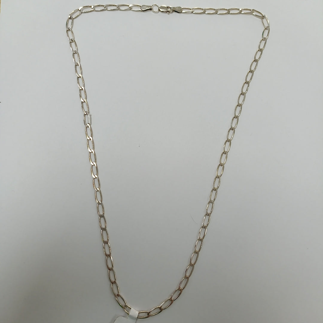 CADENA TEJIDO ESLABONES PLATA .925 55 CM 10 GR (NUEVO)