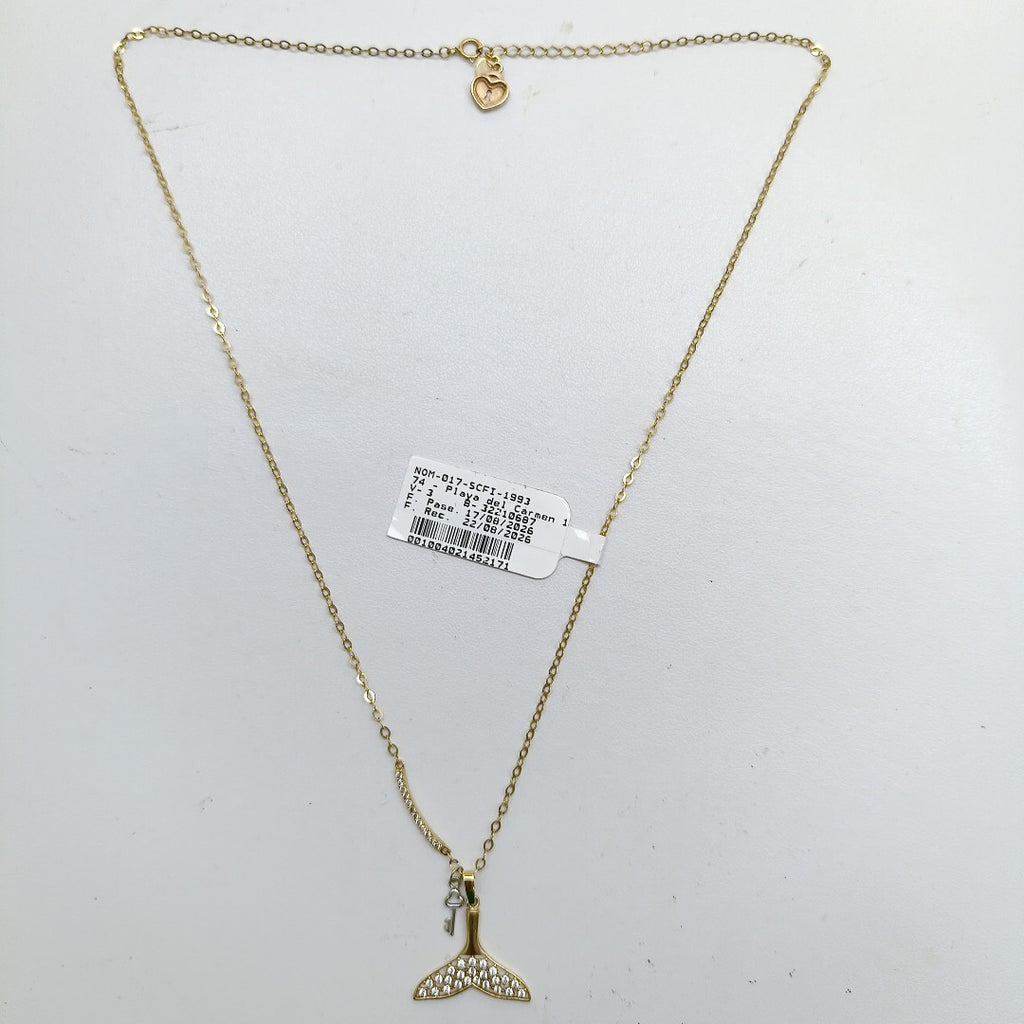 CADENA, DIJE ORO 14 K 3.1 GRMS (SEMINUEVO)