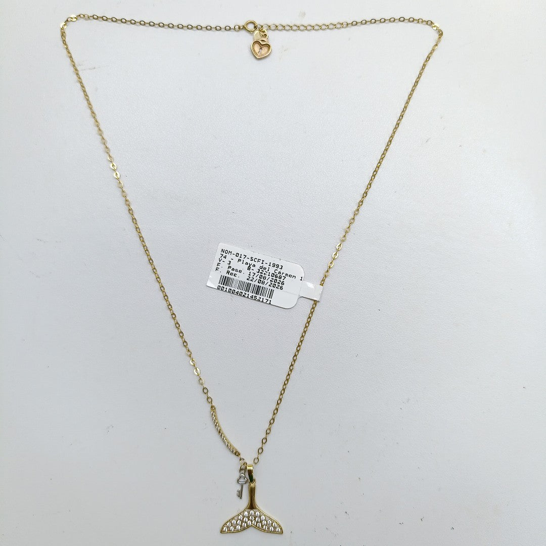 CADENA, DIJE ORO 14 K 3.1 GRMS (SEMINUEVO)