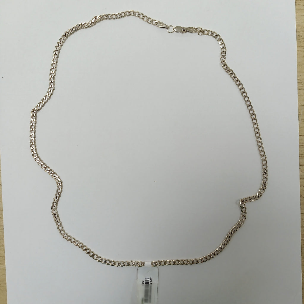 CADENA TEJIDO BARBADO PLATA .925 60 CM 13 GR (NUEVO)