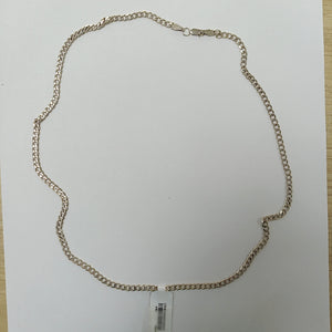 CADENA TEJIDO BARBADO PLATA .925 60 CM 13 GR (NUEVO)