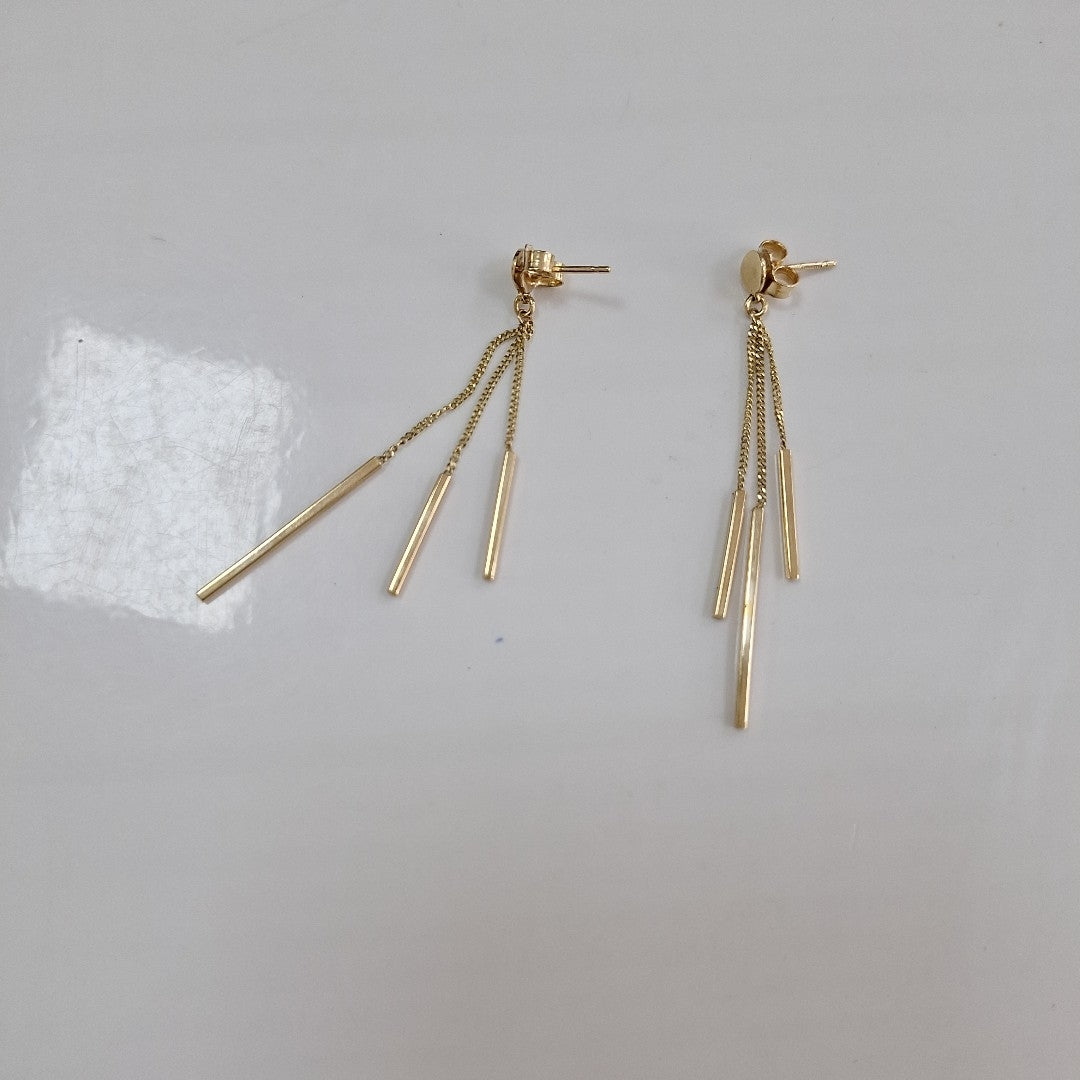 ARETES PAR ORO 14 K 3.1 GRMS (SEMINUEVO)