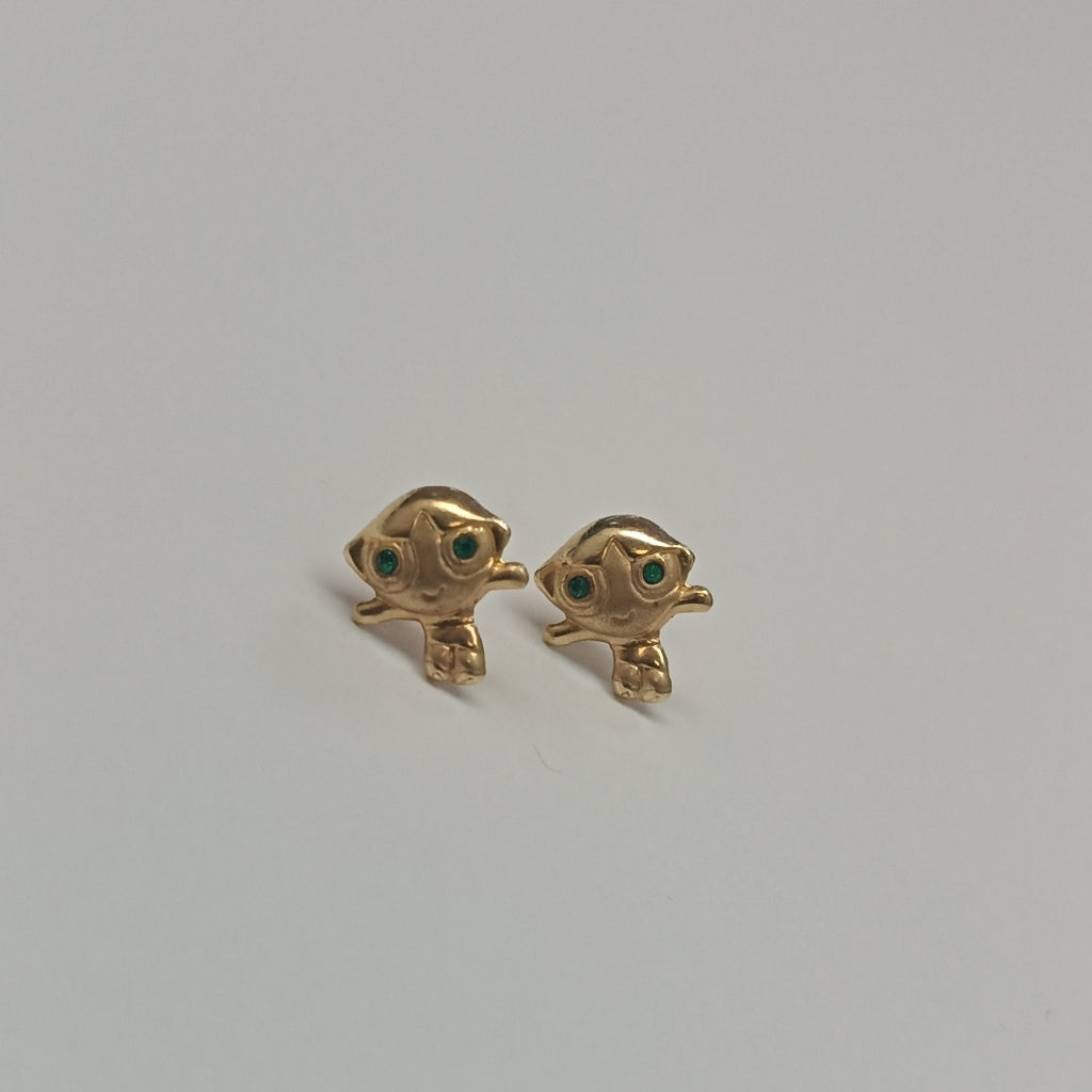 BROQUELES PAR ORO 14 K 0,50 GRMS (SEMINUEVO)