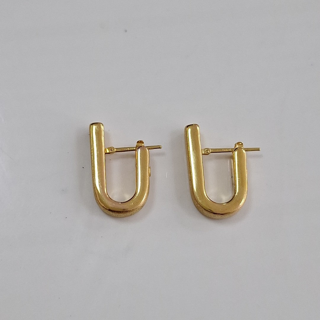 ARETES PAR ORO 14 K 3.6 GRMS (SEMINUEVO)