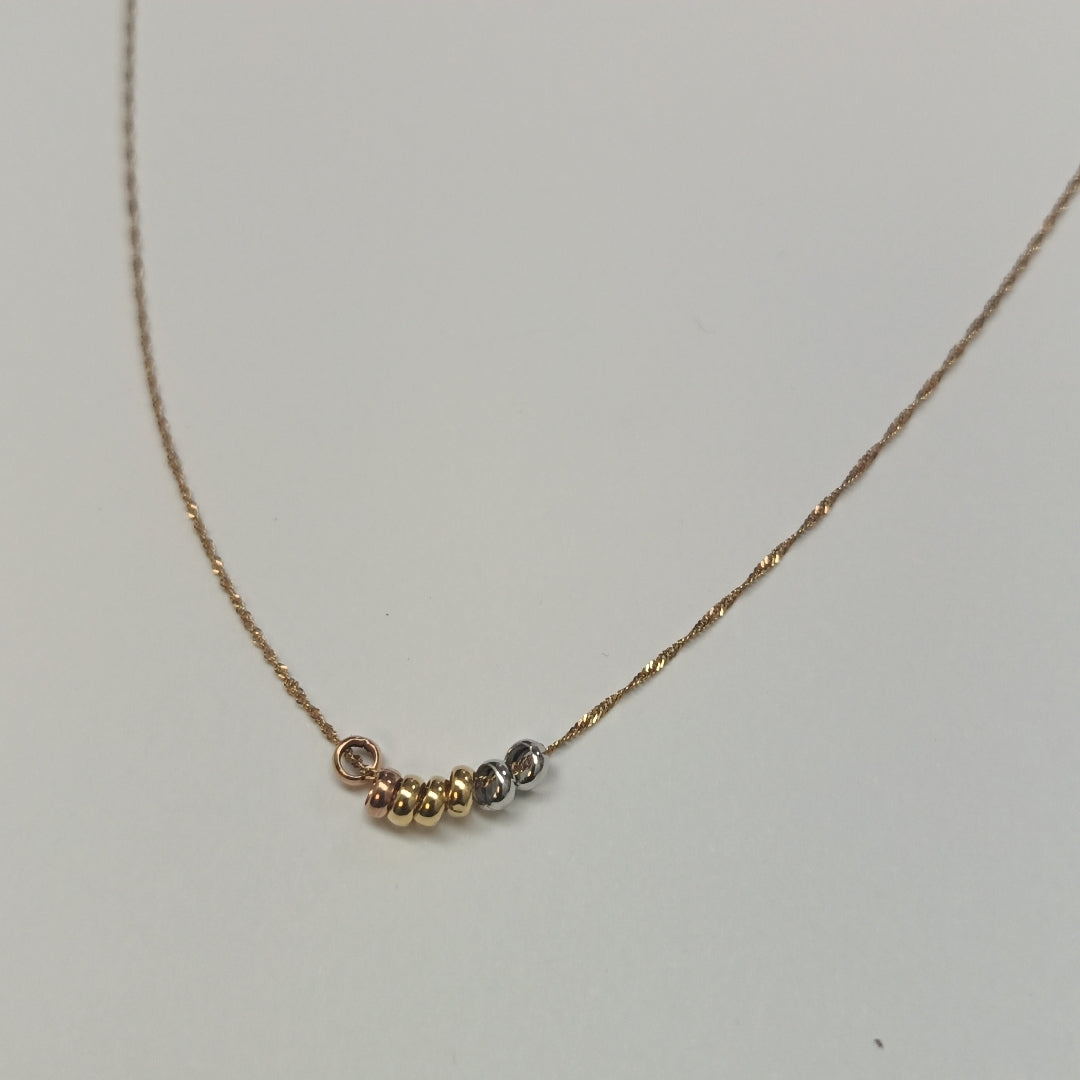 GARGANTILLA ORO COMBINADO 14 K 0,90 GRMS (SEMINUEVO)