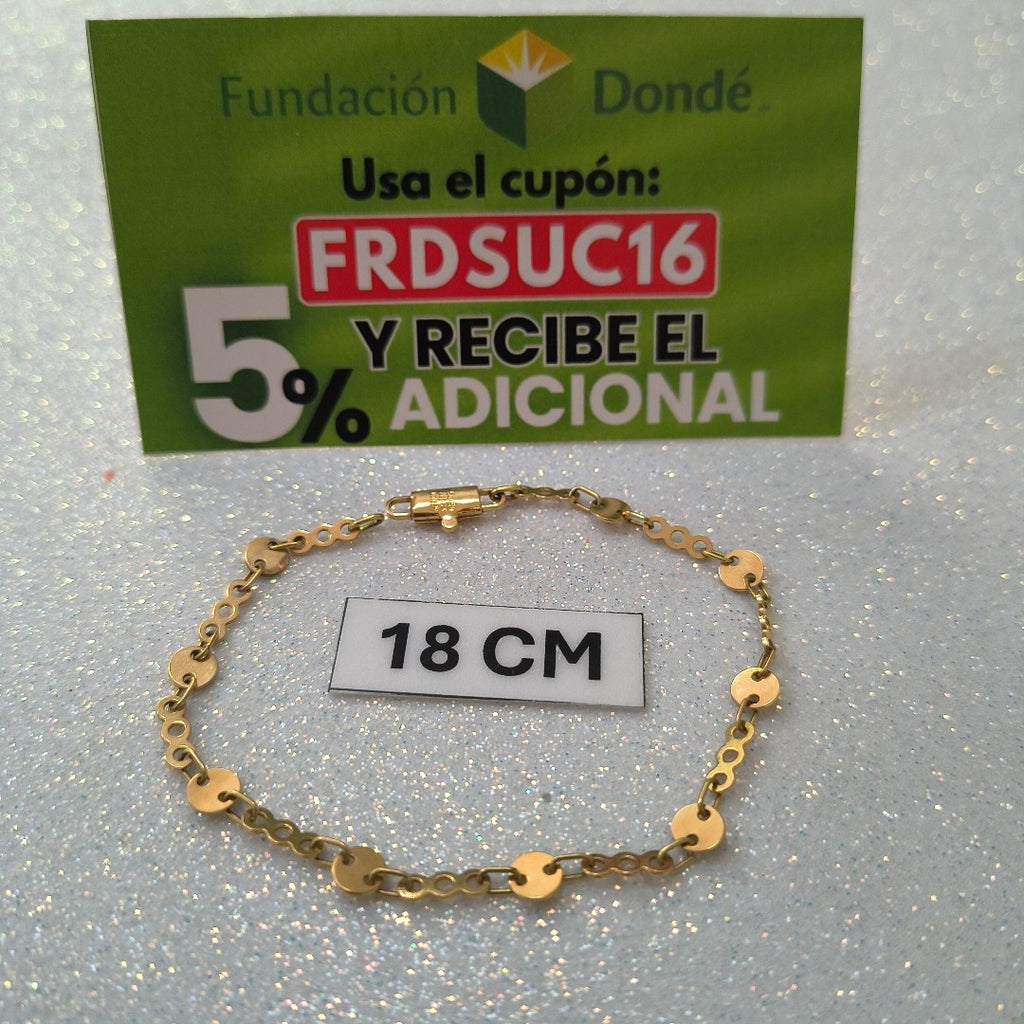 PULSERA ORO 18 K 3,80 GRMS (SEMINUEVO)