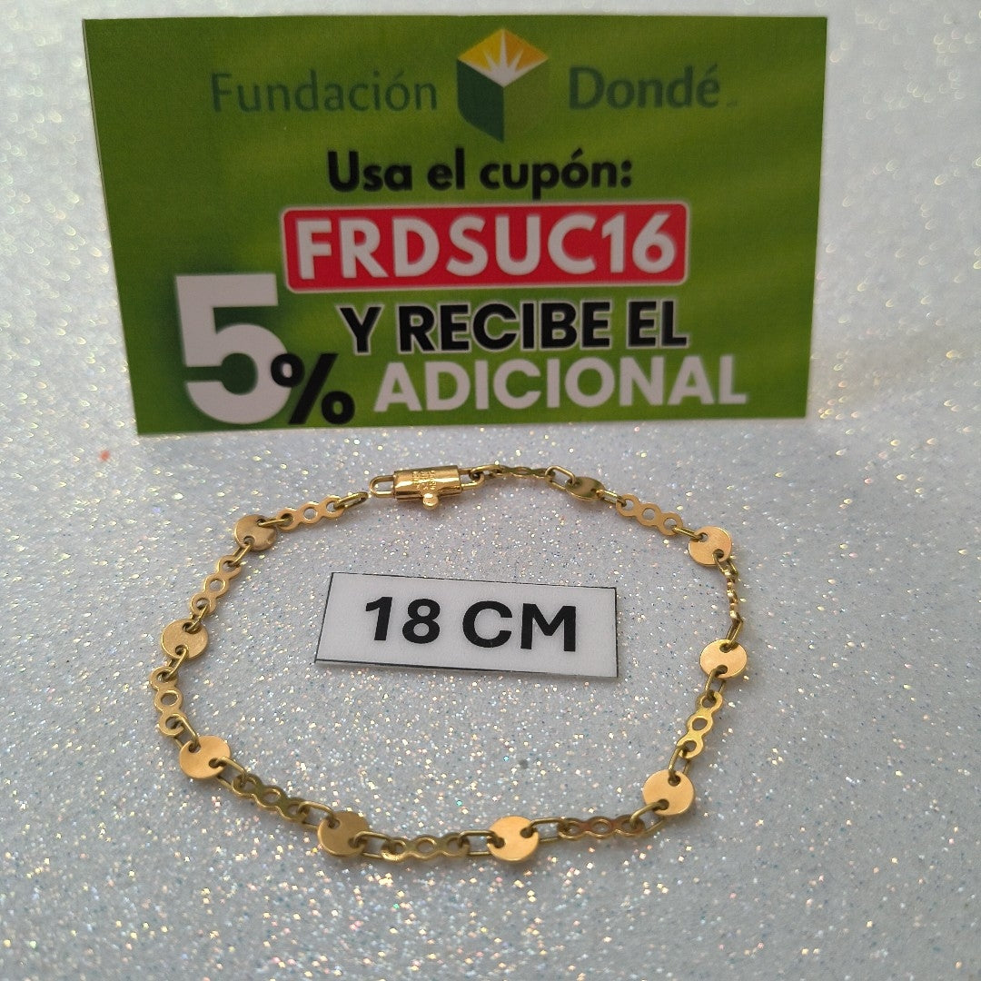 PULSERA ORO 18 K 3,80 GRMS (SEMINUEVO)