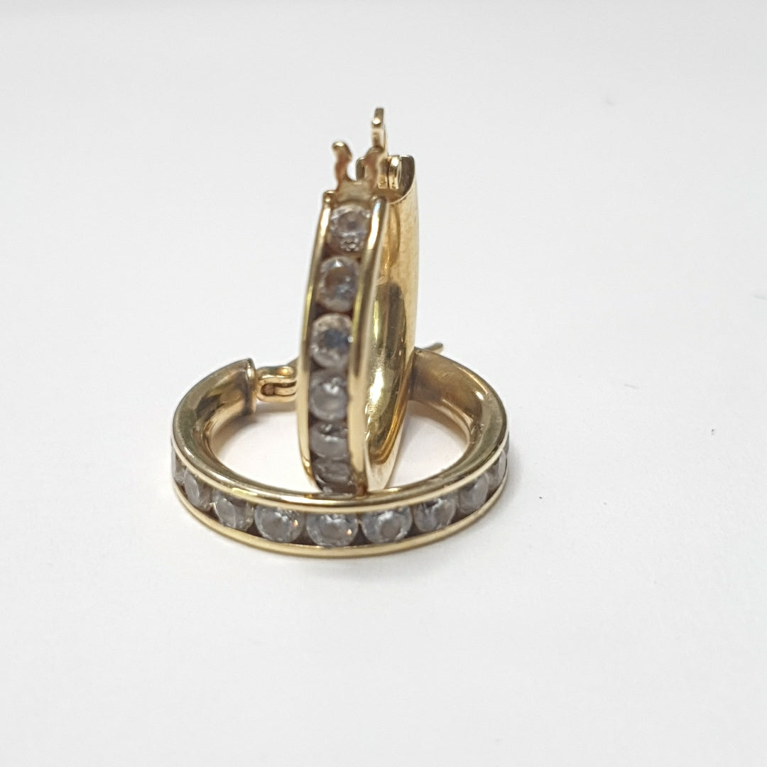 ARRACADAS PAR ORO 14 K 4.4 GRMS (SEMINUEVO)