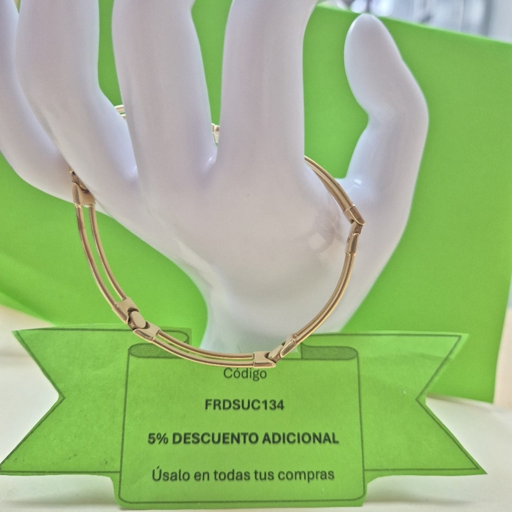 PULSERA RIGIDA ORO 14 K 10.5 GRMS (SEMINUEVO)